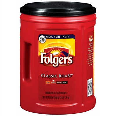Folgers Classic Roast Coffee, 43.5oz