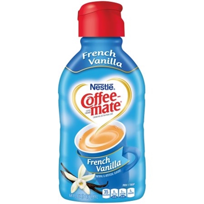 Coffee-Mate French Vanilla Creamer, 64oz bottle