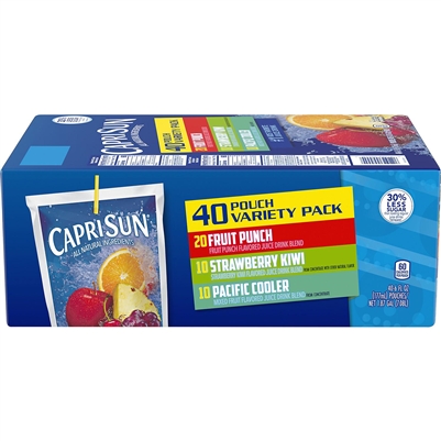 Capri Sun Variety 40 pack 6 oz