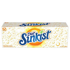 Diet Sunkist Orange 12oz cans 12 pack