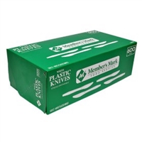 Plastic Knives White, 600pk