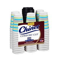 Chinet Comfort Hot Cups with Lids 16oz, 70ct