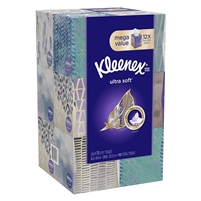 Kleenex Tissue Cube Boxes, 65/box, 12 pk