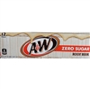 A & W Root Beer Zero 12oz 12 pack