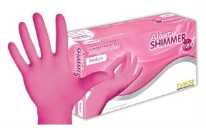 Alasta Pink Nitrile Glove - Extra Small