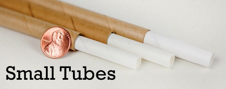 Small Paper Tubes - Small Diameters - Thin Walls - Cardboard Tubes