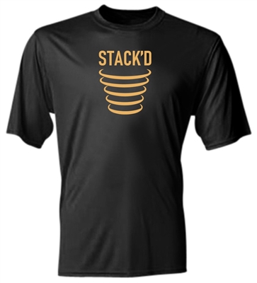 STACK'D Dry Fit T-Shirt - Black