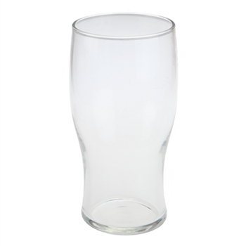 British 1 pint "Tulip" glass w/ CE stamp