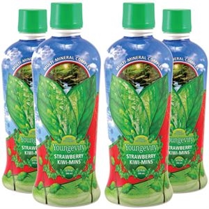 Youngevity Strawberry Kiwi-Mins Mineral Supplement 4 Pack