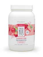 Youngevity Slender FX True Keto Strawberry CrÃ©me Shake ketogenic diet meal replacement keto recipes