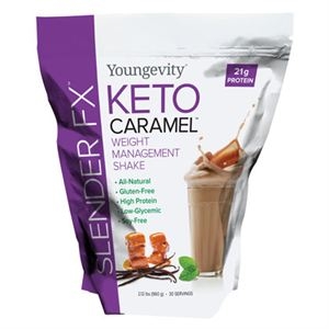 Youngevity Slender FX Keto Caramel Weight Management Shake Ketogenic Diet