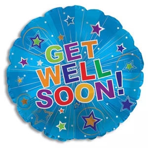 "Get Well Soon" Balloon (18")