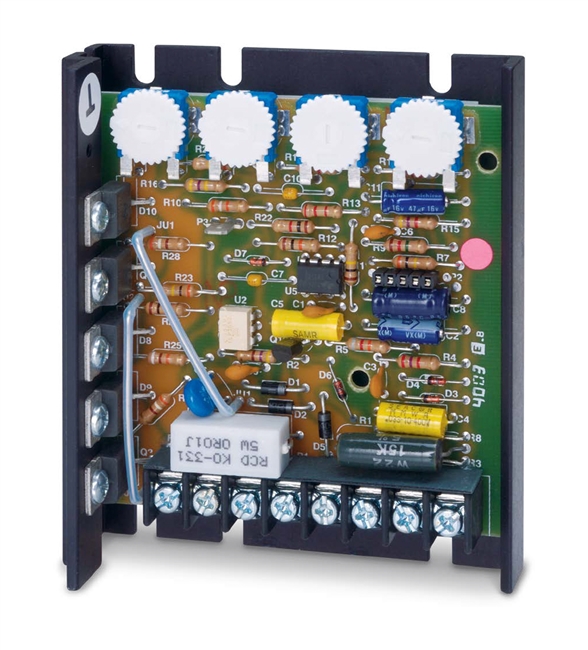 Dart Controls 125D-12C-2A, .15A thru 1/8 HP dual voltage control with Independently adjustable linear accel and decel