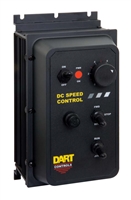 Dart Controls 125DV200EB, Black NEMA 4X (On/Off) Dual voltage with speed potentiometer with leads, knob and dial
