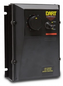 Dart Controls 253G-200E-29, 1/8 thru 2.0HP NEMA 4/12 dual voltage control with forward-off-reverse manual switch (Center blocked, not dyanmic brake)