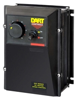 Dart Controls 65E10E, NEMA 4X Enclosed pulse width modulated battery control, 12-48 VDC, 10.0 ADC continuous load current.