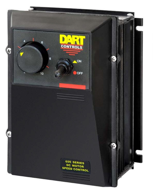 Dart Controls 65E10E, NEMA 4X Enclosed pulse width modulated battery control, 12-48 VDC, 10.0 ADC continuous load current.