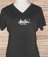 Darlin' be brave Tri-blend V-neck T-shirt