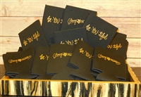 beYOUtiful black and gold koozie