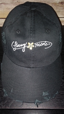 Flossy Nicole Logo Ladies Distressed Cap in Black OR Pink