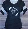 Leather & Lace Vneck