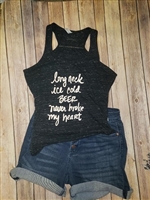 Long Neck Ice Cold Beer flowy tank top
