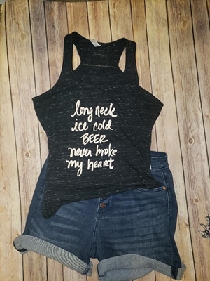 Long Neck Ice Cold Beer flowy tank top