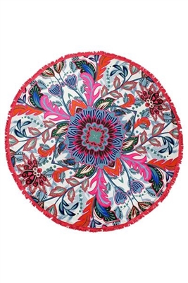 Bloom Into Summer Round Towel