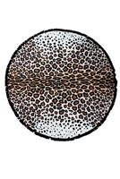 Call of the Wild Leopard Round Beach Towel