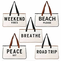 Canvas vacation bags - 3 designs!