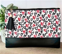 Heart of Hearts Makeup Bag/Pouch