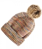 Do Everything In Love Brand Multicolor Melange Knit Pom Beanie