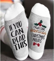 Hallmark socks - gray and white