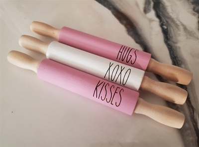 Valentine's Day Decorative Rolling Pins - Set of 3