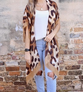 Perfect Kimono - Leopard Print