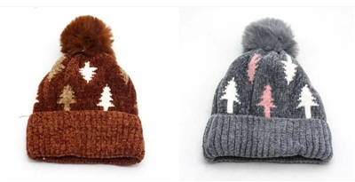 Soft Festive Tree Beanie - 2 colors!