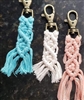 Handmade trendy key chains - blush, teal or cream!