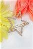 Crystal Goldtone Open Star Snap Hair Clip