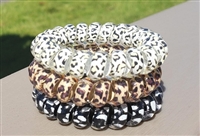 Animal print hair coils - 3 pack