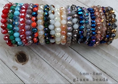 Stretchy Glass Bead Bracelets - Assortment!