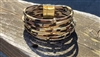 Animal print magnetic bracelet