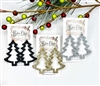 Glitter Tree Silhouette Earrings