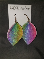 Mermaid pastel glitter earrings