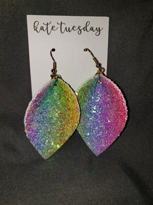 Mermaid pastel glitter earrings