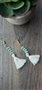 Mint tassel earrings