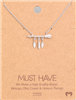 Dainty Boho Arrow Pendant Necklace - Silver colored