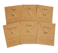 Zodiac Sign necklaces - gold