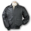 Burk's Bay Men's Leather Napa Bomber Full-Zip Jacket