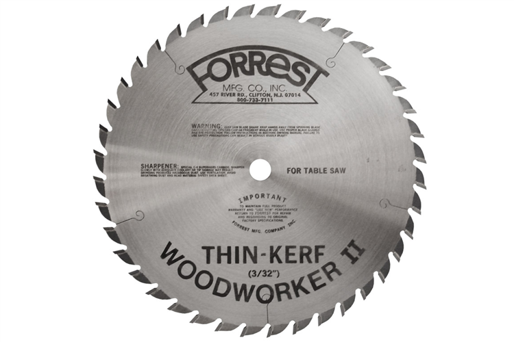 Forrest Woodworker-II 40T 10" x 3/32" Kerf