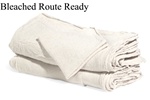 Natural Bleached Route-Ready Shop Towels in Bulk